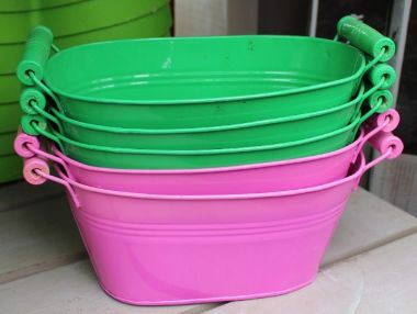 Cink kád zöld CINK EMILIA 20×12×9CM     