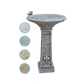 FIRENZE MADÁRFÜRDETŐ MAGAS 2 kis madárral 54×81 MOGYORÓ SZÍNŰ