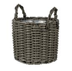 Bélelt, fonott, füles kosár NDT KENSINGTON 02G SZÜRKE 42/34 CM  