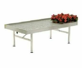 Kertészeti asztal aluminiumASZTAL 1025*2055 FIX 750 mm magas