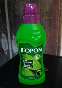 Biopon folyékony műtrágya ZÖLD NÖVÉNYEK 500ML      