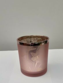 PTMD PASQUAL PINK ÜVEG MÉCSESTARTÓ S 715137