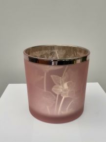PTMD PASQUAL PINK ÜVEG MÉCSESTARTÓ M 715136