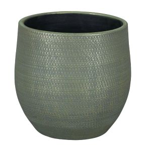 Kerámia kaspó NDT BOAZ 1-01A ZÖLD KASPÓ 24/22CM