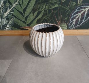 Kaspó JOVI FEHÉR KERÁMIA KASPÓ 23×28,5CM