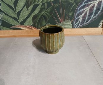 Kaspó CATHY ZÖLD KERÁMIA KASPÓ 17×18CM