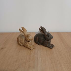 Nyuszi dekoráció BARNA FEKVŐ NYUSZI 