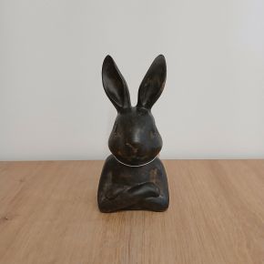 Nyuszi dekoráció BARNA NYUSZI 15CM